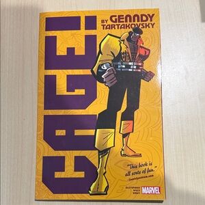 Marvel Cage Comic with Bold Yellow and Purple Design